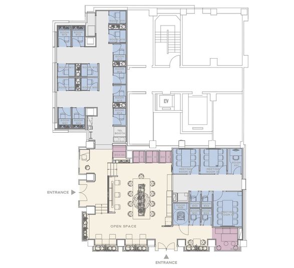 ROOM X 01 - H¹T Lab (新宿野村ビルB1F)（サテライト型シェアオフィス）