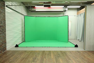 クロマキー撮影セットもご用意あります。 - アルファビデオレンタルスタジオ 撮影スタジオの設備の写真