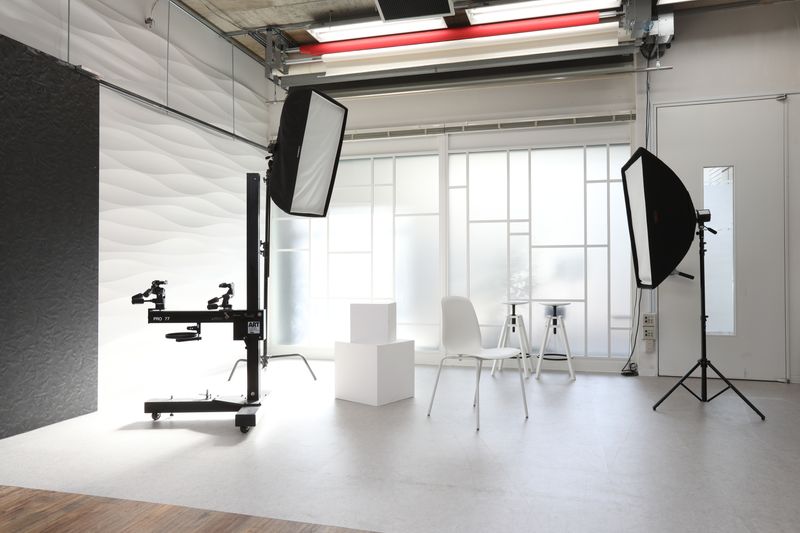 白を基調にした透明感のあるエリア1 - アルファビデオレンタルスタジオ 撮影スタジオの室内の写真