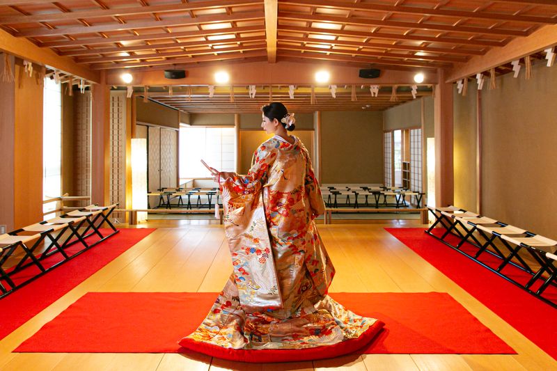 本格的な能舞台での和装撮影 - 岡崎庵 能舞台のあるレンタルスペース「岡崎庵」の室内の写真