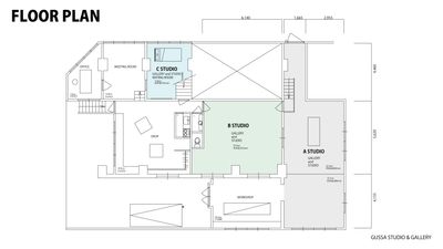 GUSSA STUDIO & GALLERY 「A+B」studioの室内の写真