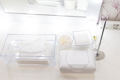 ティッシュ/コットン/綿棒/ウェットティッシュ消耗品もご利用ください - photo space HISAYA / スタジオhiyori 和室/白壁/メイクスペース/トイレもある撮影レンタルスペースの設備の写真