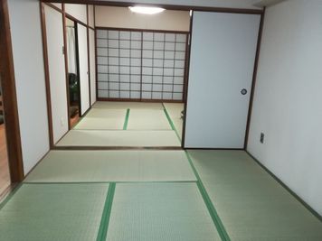 ６畳の畳の部屋２部屋をつなげて使えます。 - レンタルスペース神奈川 キッチン付きレンタルスペース神奈川の室内の写真