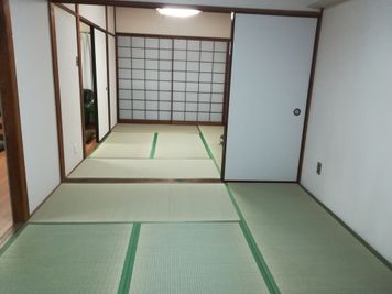 ６畳の畳の部屋２部屋をつなげて使えます。 - レンタルスペース神奈川 キッチン付きレンタルスペース神奈川の室内の写真