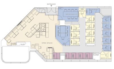 H¹T東京ビッグサイト前（サテライト型シェアオフィス） BOOTH 01（1名）の室内の写真