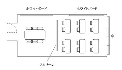 KAビル レンタル会議室の室内の写真