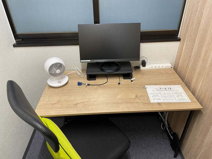 【水天宮前駅徒歩4分！1名用個室ブースが3つ同時オープン★】 - 【閉店】テレワークブース水天宮前 【閉店】ブース12の室内の写真