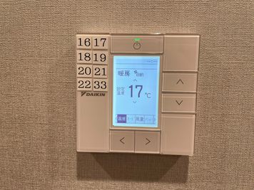 【空調設備のリモコンは廊下にあります。】 - 【閉店】テレワークブース門前仲町 協和ビル 【閉店】ブース22の室内の写真