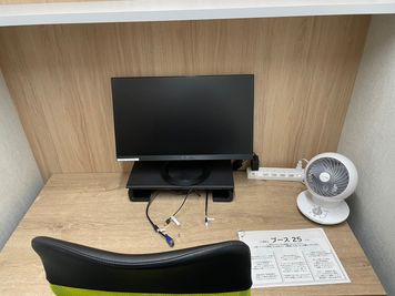  【１名用サイズで周りを気にせず作業に集中できます。】 - 【閉店】テレワークブース門前仲町 協和ビル 【閉店】ブース25の室内の写真