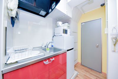 冷蔵庫・電子レンジ・キッチン完備 - Daisy Side 上野 4F Space Side (4F)の設備の写真