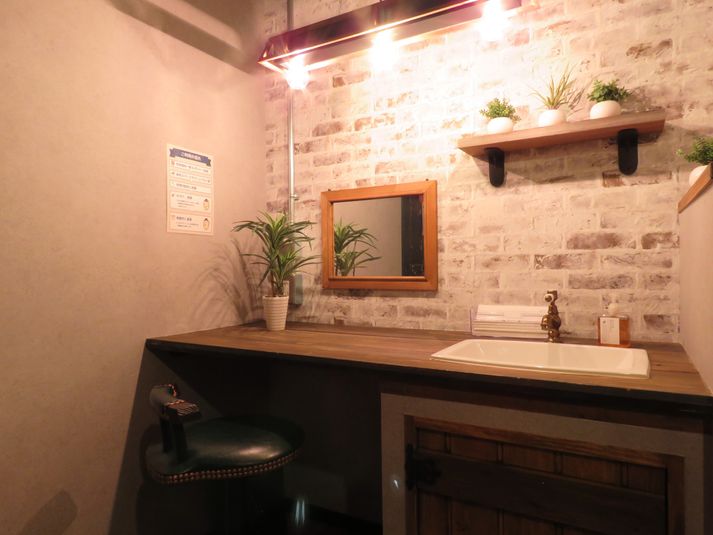清潔感のある洗面スペース - レンタルスペースHAIZI レンタルサロンの室内の写真