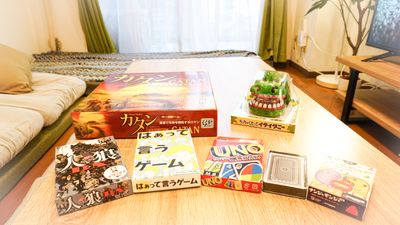 カードゲームやボードゲームは無料でご利用いただけます。 - irori space~chilling party room~ irori space~Leaf Green~池袋徒歩7分の設備の写真
