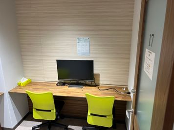 【駅から直結！】フリードリンク/モニター付き2名個室（ブース17）※予約時間前は入室不可 - いいオフィス五反田駅前