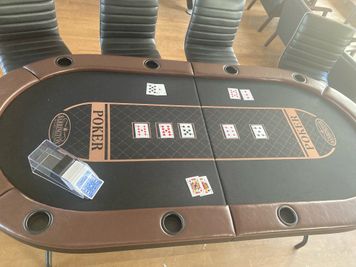 ポーカーテーブル　トランプ　カジノチップ貸出可 - レンタルスペースきわみ 広々屋上でのBBQ。卓球、グランピング　などなどの設備の写真