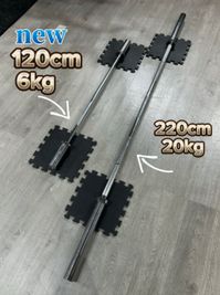 120cm 6kg バーベルシャフト - レンタルジム BTB川崎駅前店 川崎駅近完全個室大型レンタルジムの設備の写真