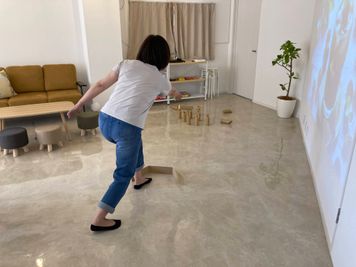 室内モルック、人気です⛹‍♀ - ハイスペ 三宮イクシー 〈ハイスペ 三宮イクシー〉【定員タイプA】の室内の写真