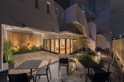 【夜のテラスは雰囲気がUP♪】 - INBOUND LEAGUE 8階 Tatami Room & Terraceの室内の写真