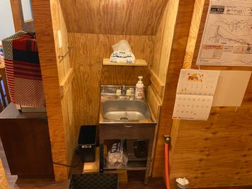 流し台付 - 高尾山口駅前レンタルスペース　東山カレー 東山カレーレンタルスペースの設備の写真