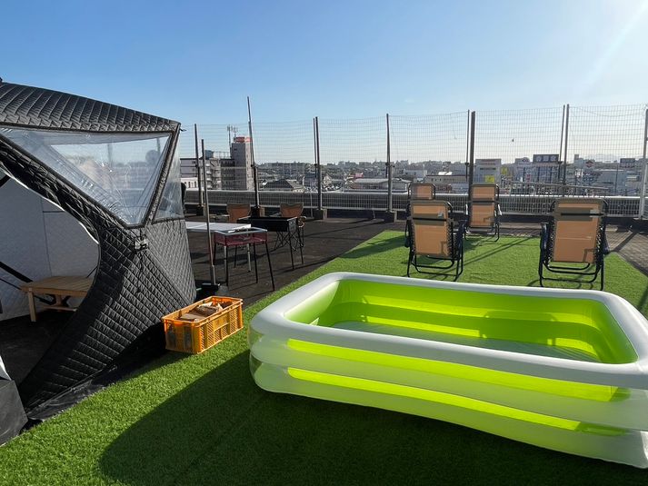 久留米中心部！ビル４階の屋上レンタルスペース - KAKEHASHI　ビル