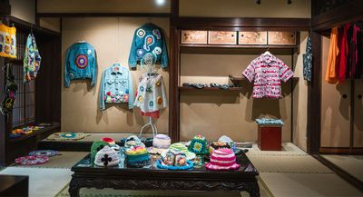 アパレルブランド展示会の例 - アサノヤ 【古民家タイプ】はじのさとアサノヤの室内の写真