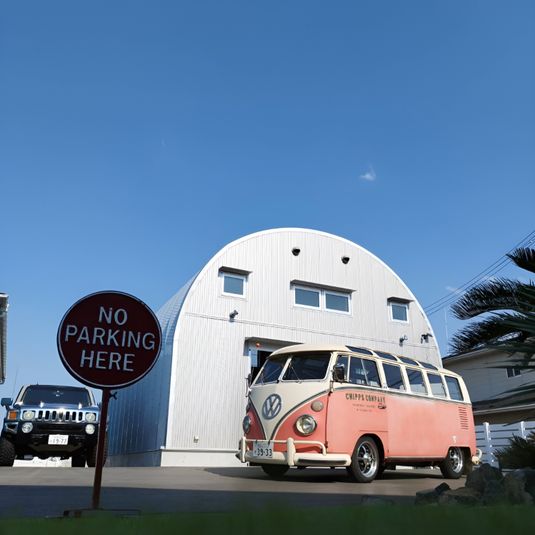 県内初！ガレージスタジオ【エジソン】400坪☆ドームテントあり☆ - 宮城県初！ガレージレンタルスペース　ドームテント新設！