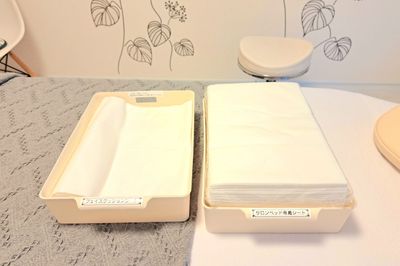 貸切サロン/南青山Lua：使い捨てシート - レンタルサロン【南青山Lua】 【南青山Lua】完全貸切の隠れ家プライベート空間/個室型サロンの設備の写真