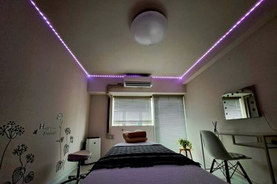 貸切サロン/南青山Lua：LED照明 - レンタルサロン【南青山Lua】 【南青山Lua】完全貸切の隠れ家プライベート空間/個室型サロンの室内の写真