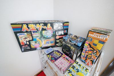 無料　
人生ゲーム トランプ 人狼 はぁっというゲーム ジェンガ　 

有料　ビンゴ・ビンゴカード（20枚くらいまで）
¥300 - Nemica HOME 蒲田　 Nemica HOME 蒲田　 [Nemica蒲田2]の室内の写真