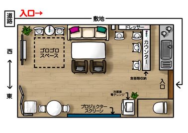 最新の間取りです。
クッションカバーは季節に合わせて変わります - レンタルスペース【RoomAoyama】 店舗1F貸しスペースの室内の写真