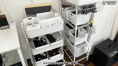 バッテリー、充電器、スレーブなどカメラオプションも無料レンタル！ - トライスタースタジオ 豊富な無料機材！レンタル撮影スタジオ！の設備の写真