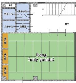 全て畳の広々としたお部屋 - ASSOBO（あざみ庵） ASSOBOリビング&キッズスペースの室内の写真