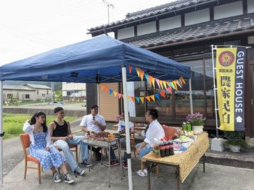 広々とした60㎡のスペース。最大10名のグループでゆったりとBBQを楽しめます - 琵琶湖高島 実生庵 滋賀高島でゆったり貸切BBQ/女子会/タコパ/キッチン/WiFiの外観の写真