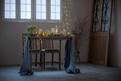 二人掛けのテーブル
装飾は季節に合わせて変わります - ブランシェリュ_スタジオ レンタルフォトスタジオ　ブランシェリュの設備の写真