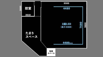 北参道スタジオ 大型LED/駅近/機材充実の室内の写真