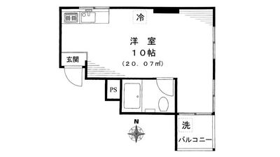 風通しバツグン中野駅レンタルスペース 《中野駅徒歩2分》風通し抜群！ファン付き照明｜開放感ある明るいの室内の写真