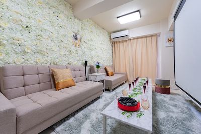 かわいい雰囲気で統一してお部屋となっておりますので女性の方に大人気です！ - Vileka天神橋 Vileka天神_05の室内の写真