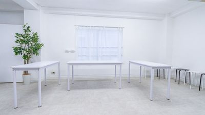 都内の白ホリ自然光 撮影スタジオ 白壁×アーチ×植物×ブランコ｜感情を引き出す光のスタジオの室内の写真