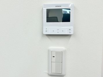 【室内に専用エアコンがあるので温度設定を自由に変更可能です。】 - TIME SHARING 新富町 エスパシオ新富町 6Fの設備の写真