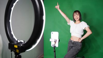 LEDライトとスマホスタンドを使って、1人で動画撮影も！ - BUZZ PICT赤坂 (旧バズスタ) 必要なのは『マイカメラ』だけ！の設備の写真