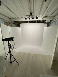 背景布と大きいカポック - 撮影スタジオ「スタジオぶぶ」の設備の写真