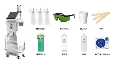 【脱毛マシンセット(有料)】
・脱毛マシン
・脱毛ジェル
・ヘラ
・紙コップ
・ラップ
・保湿ジェル
・メイク落としシート
・化粧水
・乳液 - JIBUN SALON(渋谷駅) 【渋谷駅徒歩3分】完全個室プライベートサロン｜清潔感のある空間のその他の写真
