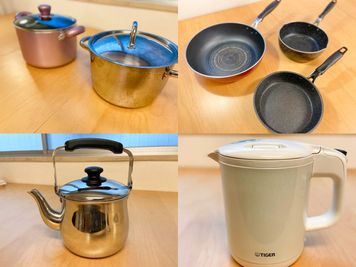 鍋×2
フライパン大中小各1
やかん×1
電気ポット×1 - GARAGE AKIHABARA パーティールームGARAGE AKIHABARAの設備の写真