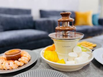 マルチファウンテンでチョコレート、チーズフォンデュもお楽しみ頂けます(有料オプション) - ビスタ名古屋駅前 11〜20名様専用_ビスタ名古屋駅前の設備の写真