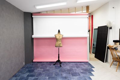 背景紙は2.7m幅を２色セットしています - Mystudio柏の葉 セルフ撮影フォトスタジオの室内の写真