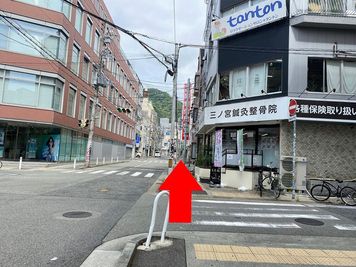 4.しばらくまっすぐ進みます‐神戸三宮レンタルスタジオStork三ノ宮駅徒歩4分【ダンスができるレンタルスタジオ】のその他の写真 - 神戸三宮レンタルスタジオStork 三ノ宮駅徒歩4分【ダンスができるレンタルスタジオ】のその他の写真