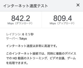 高速Wi-Fi完備
5GHz帯接続時の計測事例です。 - ルールーム 01 神田 テレワークスペースの設備の写真