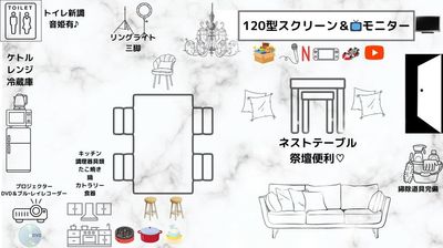 駅２分/完全個室 【シルビア駅前】駅近2分✨カラオケ🎤12人OK♪プロジェクターの室内の写真