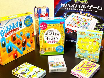 ボードゲーム類は全て無料でご利用いただけます。子連れ女子会でも楽しめるゲームもご用意しております。 - ドルチェ神戸元町 🌈元町駅徒歩３分🌃トアウエストど真ん中🎯日常を彩る快適空間の設備の写真