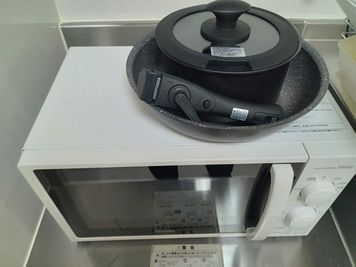フライパンとお鍋を準備しております🤗 - お気軽スペース お気軽スペースchillの設備の写真