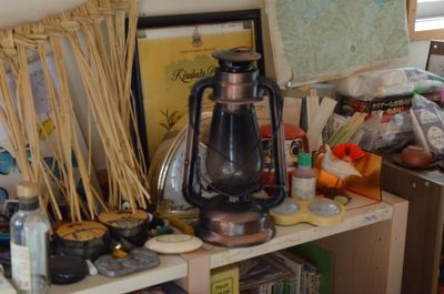 ランプや蝋燭 - 里山小屋 （クラインガルテン）の室内の写真